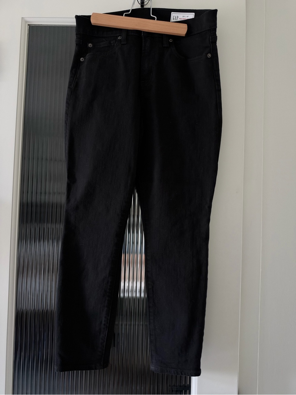 GAP True Skinny High Rise Black Jeans, Women’s 28/6 Petite, NWOT